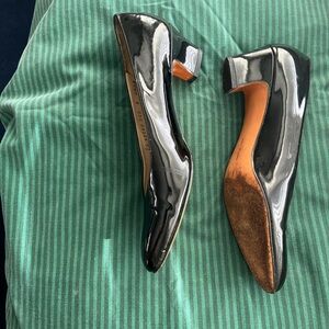 Salvatore Ferragamo Glossy Black Heels